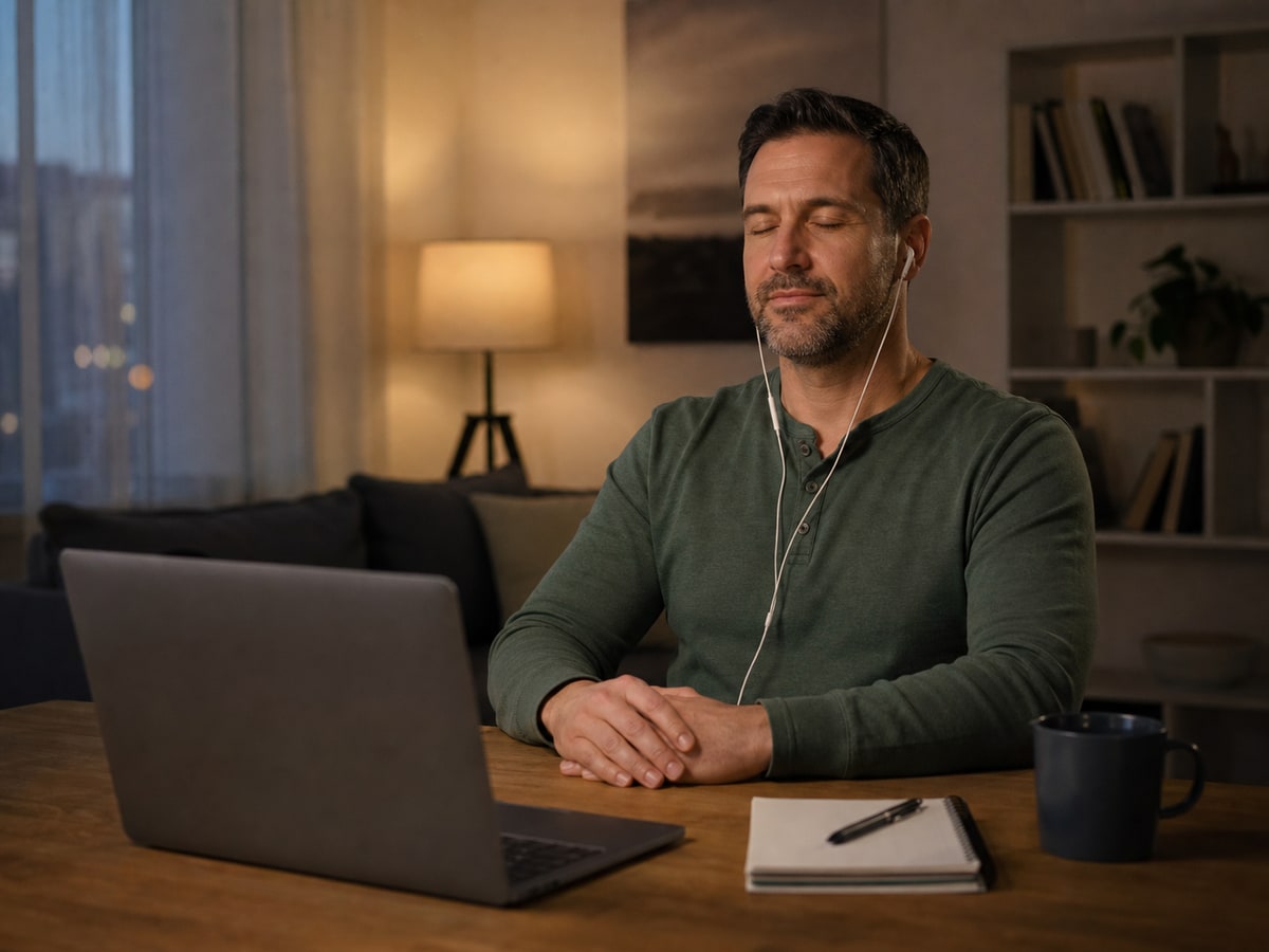 Sleep & Hypnotherapy second supporting image for Can Hypnosis Help with Sleep Apnea in Columbus, showing Why remote hypnotherapy may be a good fit for Columbus-area sleep support with sleep support, insomnia concerns, bedtime routine, sleep hypnotherapy, remote hypnosis, online hypnotherapy, video session, hypnosis session, hypnotherapy consultation, professional hypnotist in a clear article-specific hypnosis and hypnotherapy consultation context.